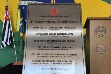 Foto - Reinauguração Bombeiros