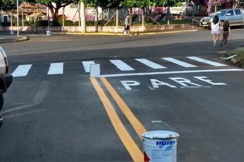 Prefeitura Municipal de Itaí investe na sinalização de trânsito na cidade