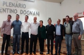 Prefeito Thiago Michelin recebeu a visita do Secretário de Turismo, Laércio Benko