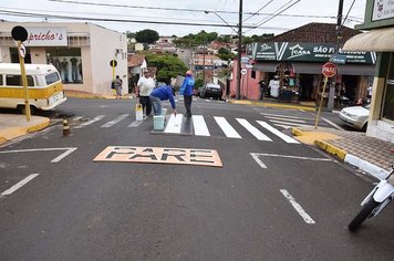 Ruas de Itaí recebem pinturas novas