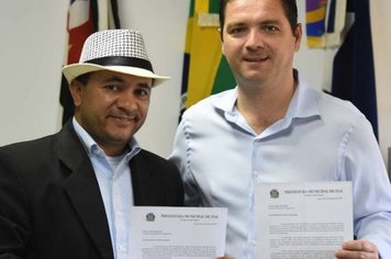 Prefeito Thiago Michelin recebe a visita do Assessor do Deputado Jorge Tadeu