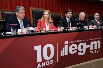 Itaí marca presença na celebração dos 10 anos do IEG-M no Tribunal de Contas do Estado de São Paulo