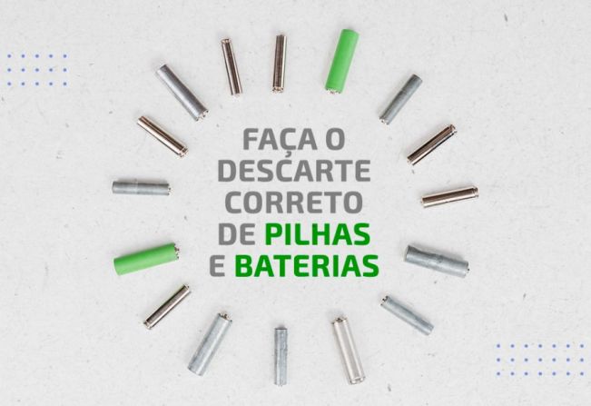 Porque descartar pilhas e baterias corretamente?